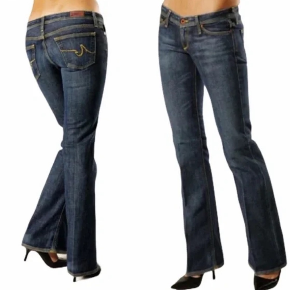 AG Adriano Goldschmied The Merlot Flare Blue Jeans Women's size 30L / 30 Long